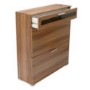 GRADE A1 - Alaska Shoe Cabinet in Walnut - 16 Pairs