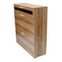 GRADE A1 - Alaska Shoe Cabinet in Walnut - 16 Pairs