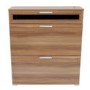 GRADE A1 - Alaska Shoe Cabinet in Walnut - 16 Pairs