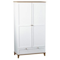 GRADE A2 - Seconique Arcadia Ash 2 Door 1 Drawer Wardrobe