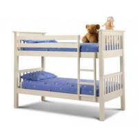 GRADE A1 - Julian Bowen Barcelona Bunk Bed in Stone White