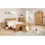 GRADE A1 - Loire Oak Farmhouse King Size Bed
