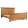 GRADE A1 - Loire Oak Farmhouse King Size Bed