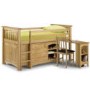 GRADE A1 - Julian Bowen Barcelona Midsleeper Bed with Left Hand Facing Ladder