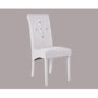 GRADE A1 - LPD Monroe Diamante Dining Chairs in White Pair