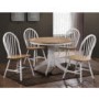 GRADE A1 - Rhode Island Solid Wood Round Dining Set with 4 Chairs