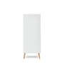 White Tall Boy Chest of 5 Drawers - Maya - Obaby