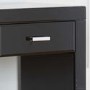 Mountrose Venetian Mirrored 1 Drawer Bedside Table in Black