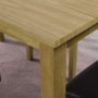 New Haven Large Dining Set with 6 Slatted Chairs in Cream