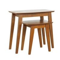 Origin Red Hampton Nest Of Tables In Walnut 