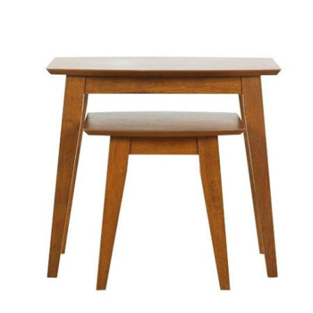 Origin Red Hampton Nest Of Tables In Walnut 