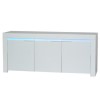 GRADE A2 - Sciae Galaxy Sideboard in White High Gloss with RGB Lighting