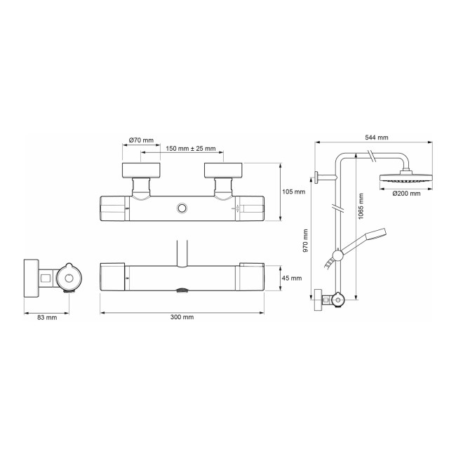 Mira Relate Dual Mixer Shower