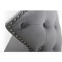 Adjustable Grey Velvet Bar Stool - Cairo
