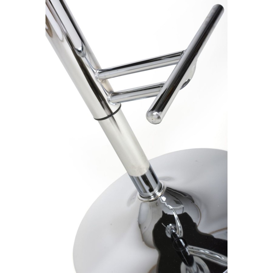 Grey Faux Leather Bar Stool - Shankar