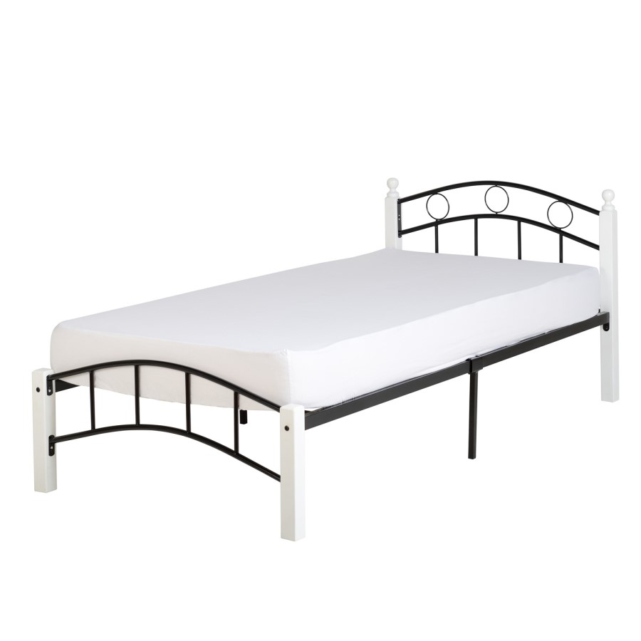 Seconique Luton Single Bed in Black and White