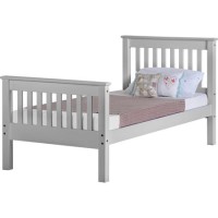 GRADE A2 - Seconique Monaco 3' Bed High Foot End in Grey