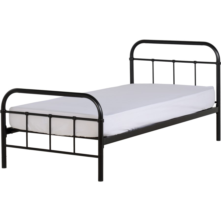 Seconique Brooklyn Single Bed In Black