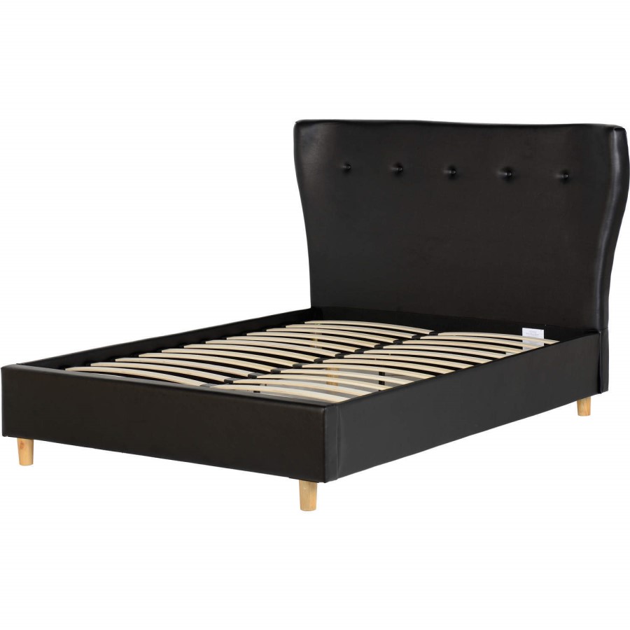 Seconique Regal Double Bed in Black