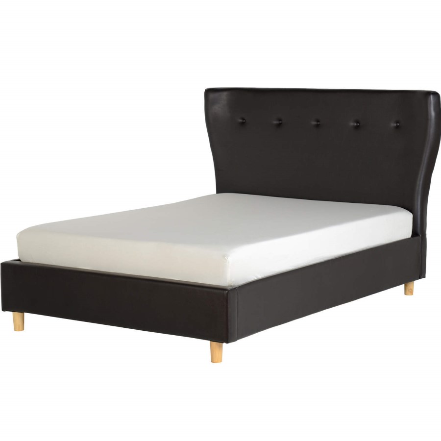 Seconique Regal Double Bed in Brown