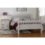 GRADE A1 - Seconique Monaco Double Bed Frame in Grey with High Foot End