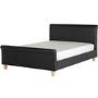 Seconique Shelby Kingsize Sleigh Bed in Black