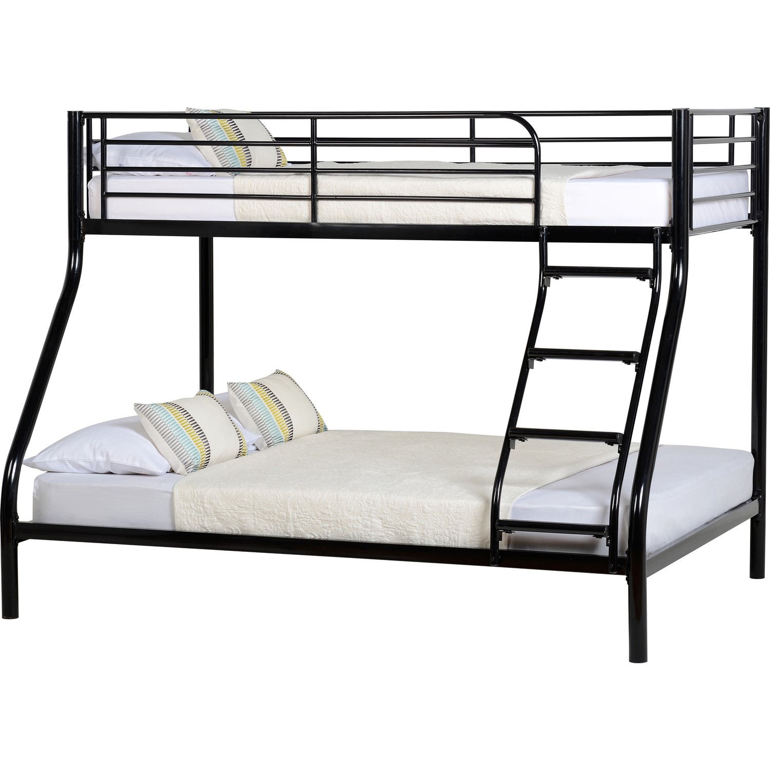 Photo of Black metal triple sleeper bunk bed - tandi - seconique