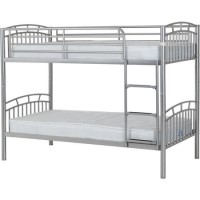 Silver Metal Bunk Bed - Ventura - Seconique