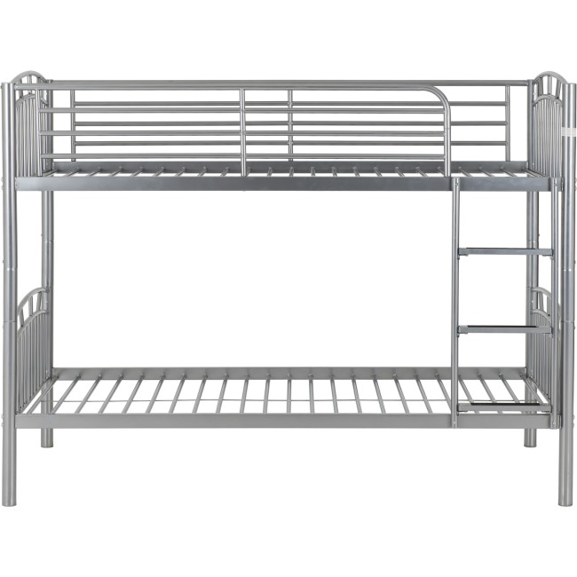 Silver Metal Bunk Bed - Ventura - Seconique