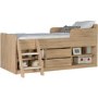 Oak Low Sleeper Cabin Bed with Storage - Felix - Seconique