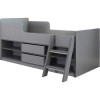Grey Low Sleeper Cabin Bed with Storage - Felix - Seconique