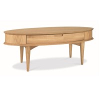 GRADE A2 - Bentley Designs Oslo Oak Coffee Table with Drawers