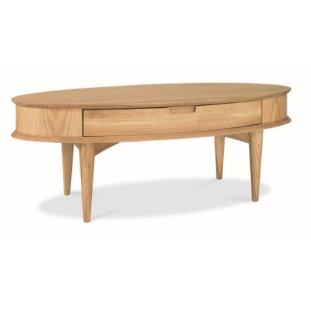 GRADE A2 - Bentley Designs Oslo Oak Coffee Table with Drawers