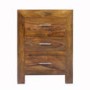 GRADE A1 - Heritage Furniture UK Laguna Sheesham 3 Drawer Bedside Chest - As New
