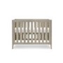 Nika Grey Convertible Mini Cot Bed - Obaby