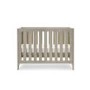 Nika Grey Convertible Mini Cot Bed - Obaby