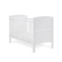 Grace White Wooden Cot Bed with Teething Rail - Obaby
