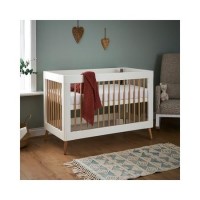White Two Tone Mini Cot Bed - Maya - Obaby White Two Tone Mini Cot Bed - Maya - Obaby