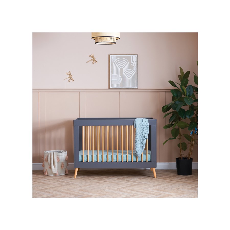 Maya Mini 3 Piece Room Set in Slate with Natural - Obaby