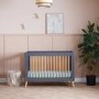 Maya Mini Cot Bed in Slate with Natural - Obaby