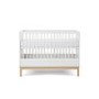 White Mini 2 Piece Nursery Furniture Set - Cot Bed and Changing Table - Astrid - Obaby