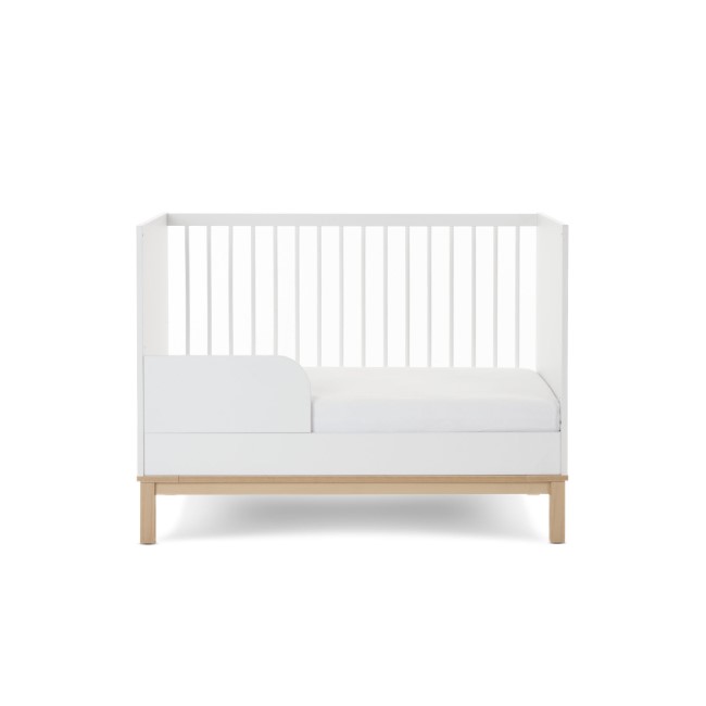 White Mini 2 Piece Nursery Furniture Set - Cot Bed and Changing Table - Astrid - Obaby