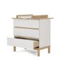 White Mini 2 Piece Nursery Furniture Set - Cot Bed and Changing Table - Astrid - Obaby