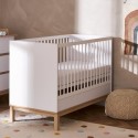 20OB3302 Astrid Mini Cot Bed in White - Obaby