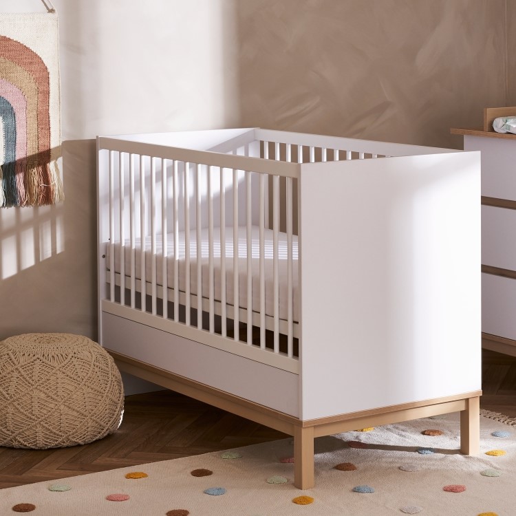 Astrid Mini Cot Bed in White - Obaby