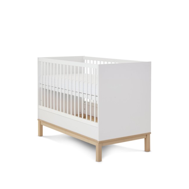 Astrid Mini Cot Bed in White - Obaby