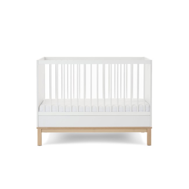 Astrid Mini Cot Bed in White - Obaby