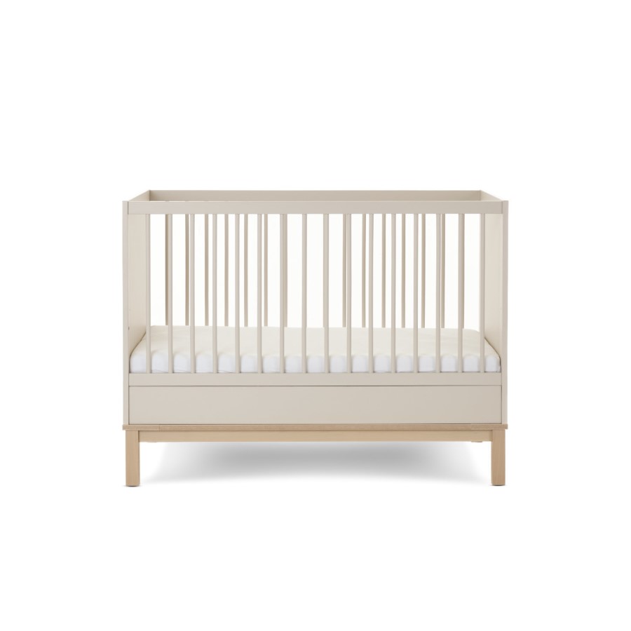 Satin Mini 2 Piece Nursery Furniture Set - Cot Bed and Changing Table - Astrid - Obaby