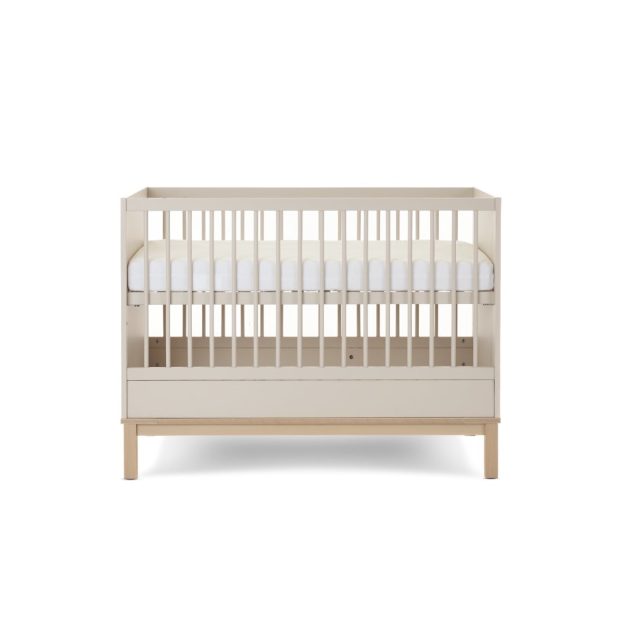 Satin Mini 2 Piece Nursery Furniture Set - Cot Bed and Changing Table - Astrid - Obaby