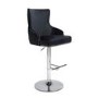 Black Velvet Adjustable Bar Stool - Sirocco